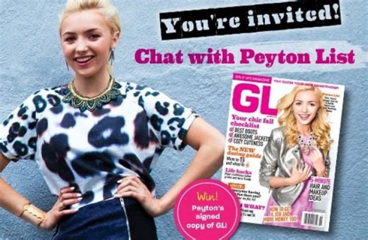 Chat with Peyton List (and win a signed issue) this Thursday!
